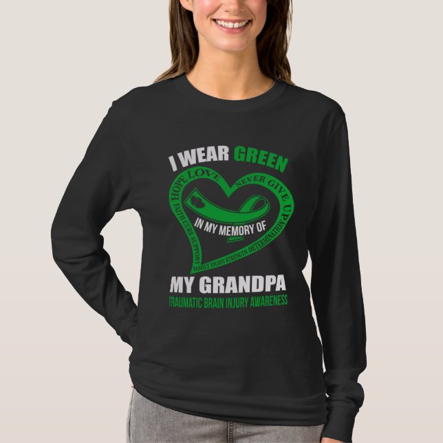 Camiseta In my memory of my grandpa TBI AWARENESS (Anverso)