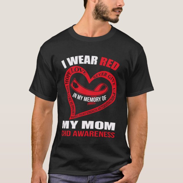 Camiseta In my memory of my mom CHD AWARENESS (Anverso)