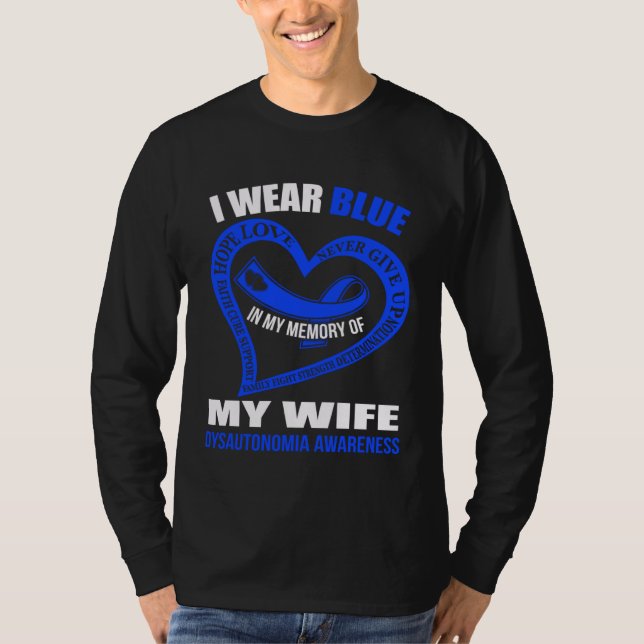 Camiseta In my memory of my wife DYSAUTONOMIA AWARENESS (Anverso)