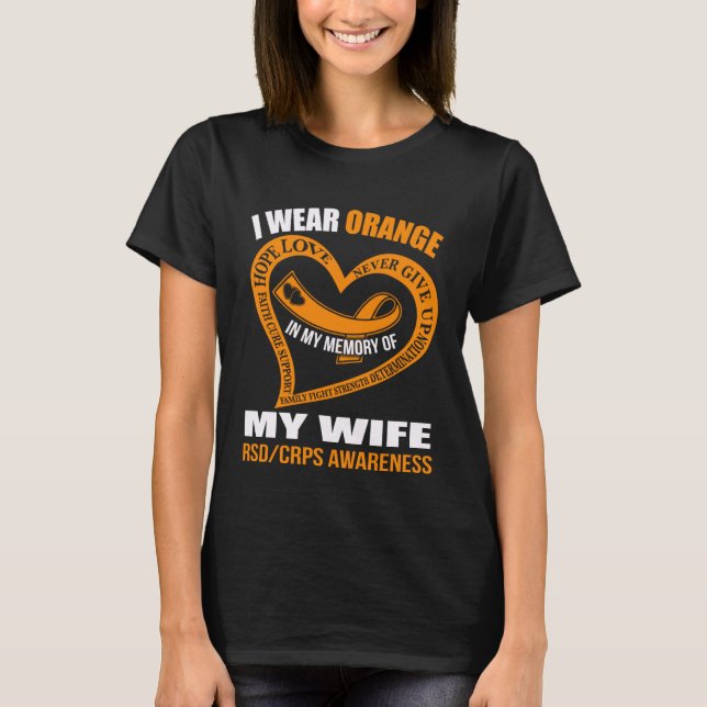 Camiseta In my memory of my wife RSDCRPS AWARENESS (Anverso)