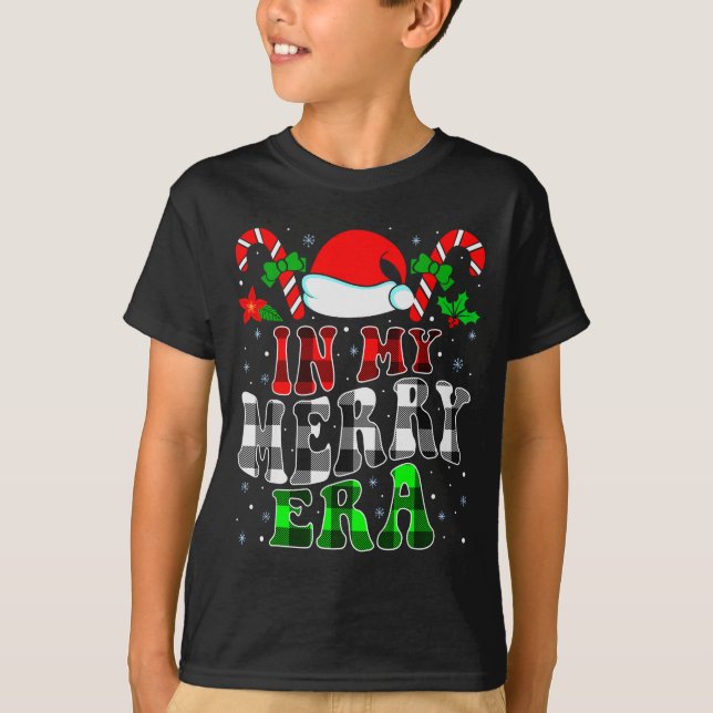 Camiseta In My Merry Era Family Matching Cute Groovy Merry  (Anverso)