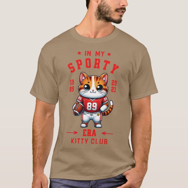 Camiseta In my sporty era Cute cat design (Anverso)