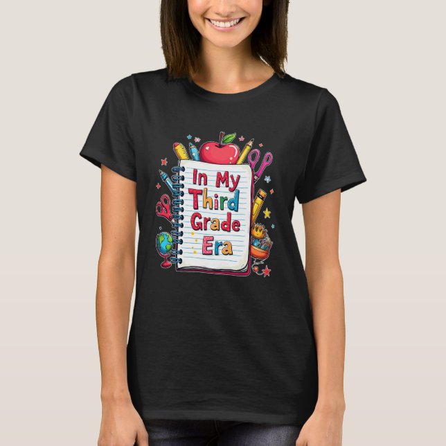 Camiseta in My Third Grade Era Teacher Kids 3rd Grade Back  (Anverso)