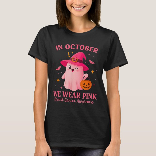 Camiseta In October We Wear Nk – Breast Cancer Awareness  (Anverso)