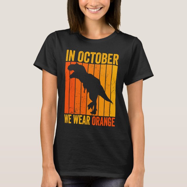 Camiseta In October We Wear Orange Stop Bullying Unity Day  (Anverso)