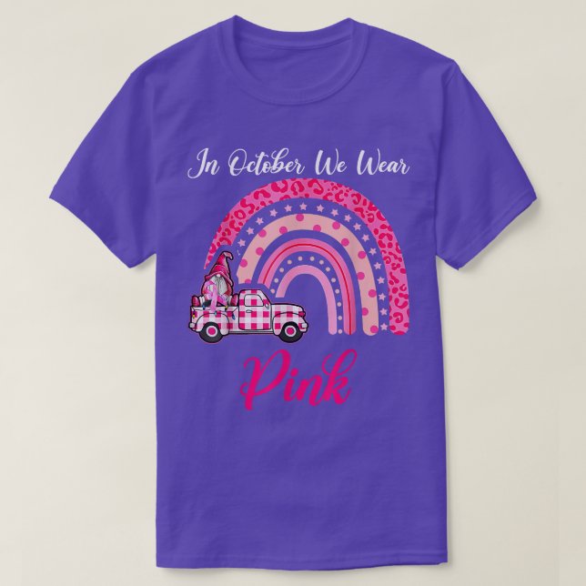 Camiseta In October We Wear Pink Breast Cancer Awareness Ra (Diseño del anverso)