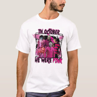 Camiseta In October We Wear Pink, Horror Character Wear Pin