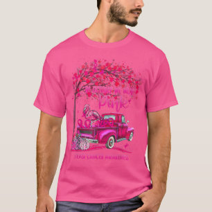 Camiseta In October We Wear Pink Ribbon Truck Flamingo Brea