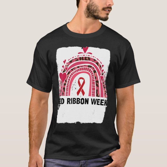 Camiseta In October We Wear Red Ribbon Week Awareness 4 (Anverso)