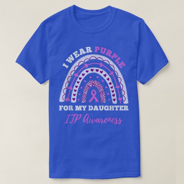 Camiseta In September I Wear Purple For My Daughter ITP Awa (Diseño del anverso)