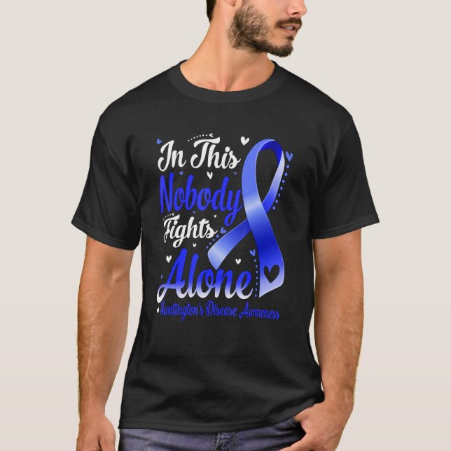 Camiseta In This Family Nobody Fight Alone Huntington's Dis (Anverso)
