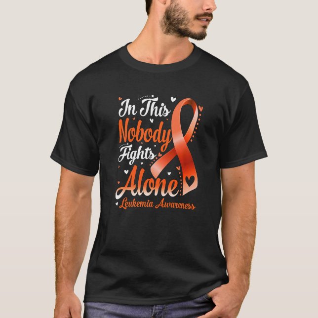 Camiseta In This Family Nobody Fight Alone Leukemia Awarene (Anverso)