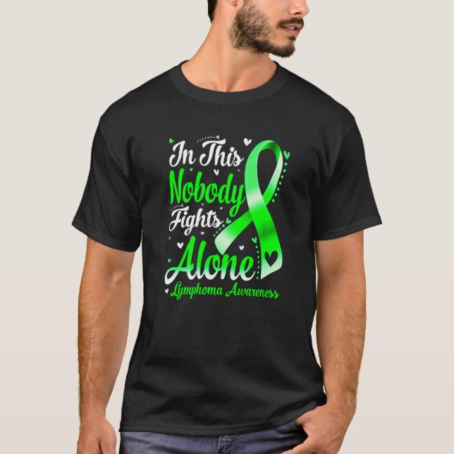 Camiseta In This Family Nobody Fight Alone Lymphoma Awarene (Anverso)