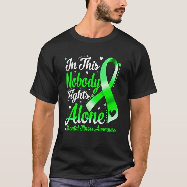 Camiseta In This Family Nobody Fight Alone Mental Illness A (Anverso)