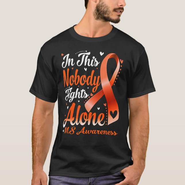 Camiseta In This Family Nobody Fight Alone MS Awareness (Anverso)