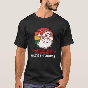 Camiseta Inapropiado Santa Jingle mis campanas blanco