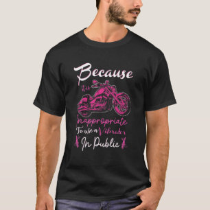 Camiseta Inapropiado Usar Vibrador En Público - Motorcic