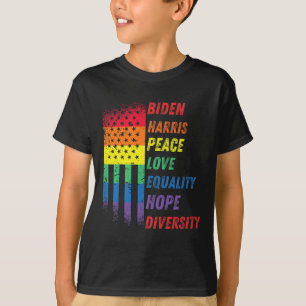 Camiseta Inauguración de Harris Rainbow American Flag Noved