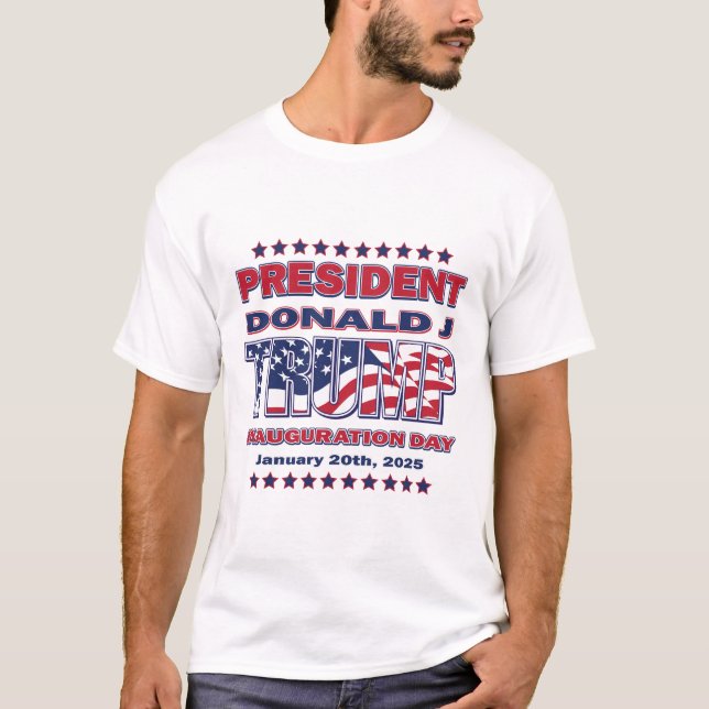 Camiseta Inauguración del presidente Trump (Anverso)