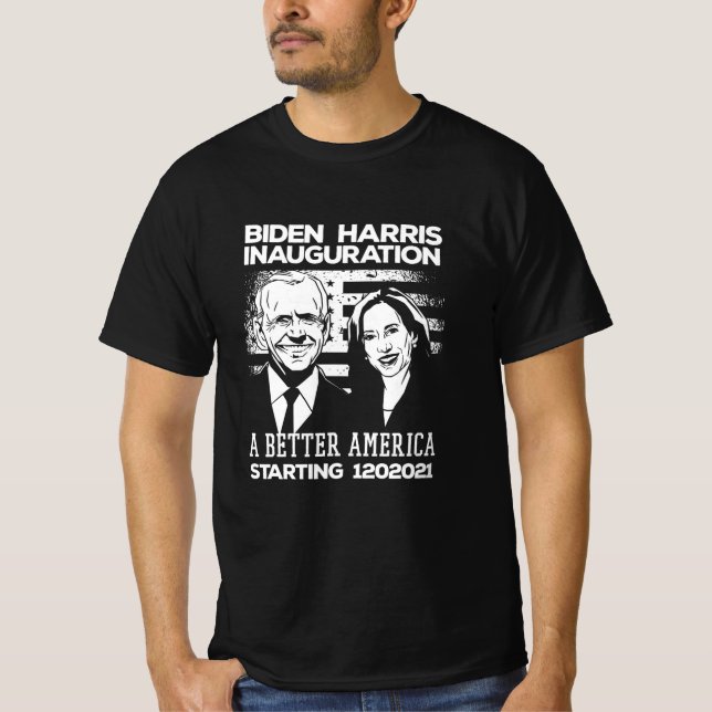 Camiseta Inauguración Presidencial Biden Harris 2021 (Anverso)