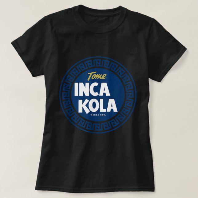 Camiseta Inca Kola Perú Golden Kola Bubblegum Cream Soda (Diseño del anverso)