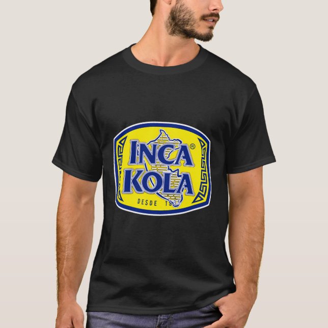 Camiseta Inca Kola T Shirt Peru Golden Kola Bubblegum Cream (Anverso)
