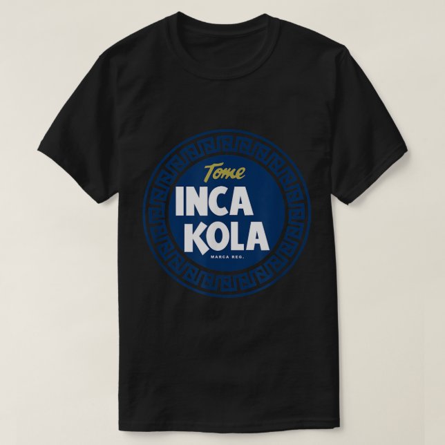 Camiseta Inca Kola T SHIRT Perú Golden Kola Bubblegum Cream (Diseño del anverso)