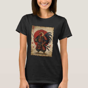 Camiseta Incansable gallo de combate Vi de Pollo Samurai Ka