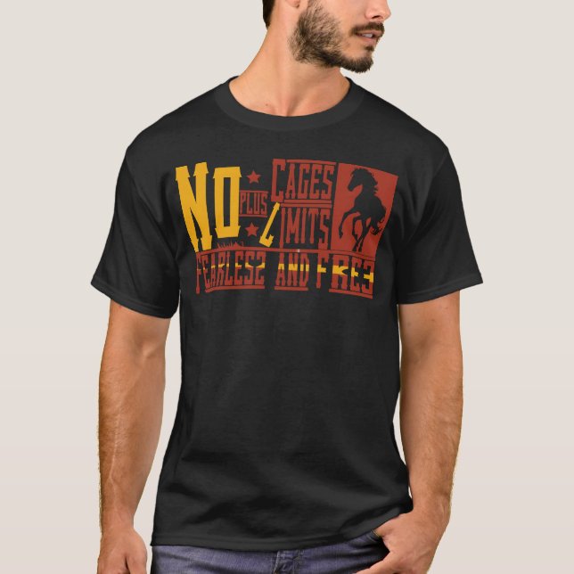 Camiseta Incansable y libre cosecha de caballos (Anverso)