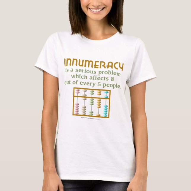 Camiseta Incapacidad de calcular (Anverso)
