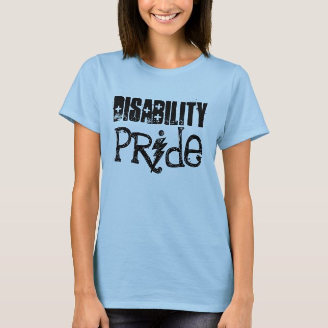 Camiseta incapacidad, orgullo (Anverso)