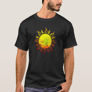 Camiseta Incendiando el universo del espacio del tatuaje tr