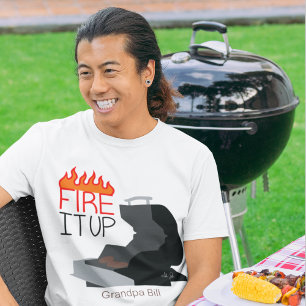 Camiseta Incendiar las llamas y parrilladas personalizadas