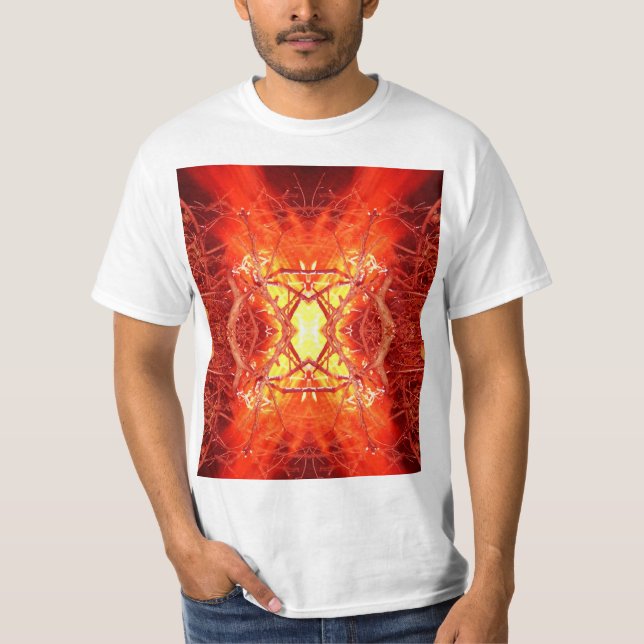 Camiseta Incendio abstracto (Anverso)