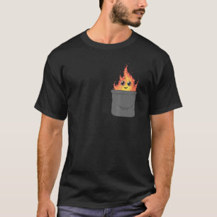 Camiseta Incendio de Demonio en Halloween de Arte Caliente