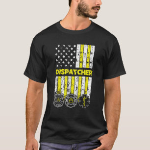 Camiseta Incendio de la policía de la bandera estadounidens