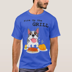 Camiseta Incendio El Bulldog De Cocina De Grill BBQ Nuevo V