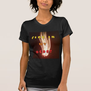 Camiseta Incendio en la imagen de arte del corazón