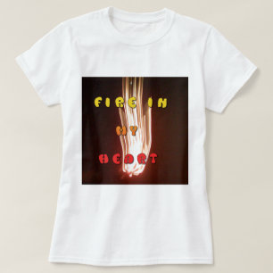 Camiseta Incendio en la imagen de arte del corazón