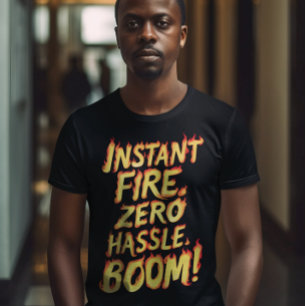 Camiseta Incendio instantáneo: Boom sin complicaciones
