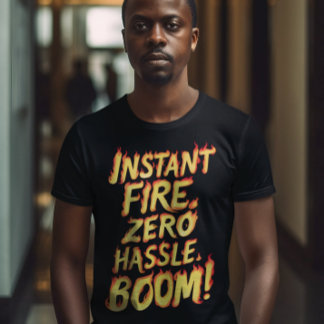 Camiseta Incendio instantáneo: Boom sin complicaciones