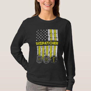 Camiseta Incendio policial de 911 con operador de bandera e