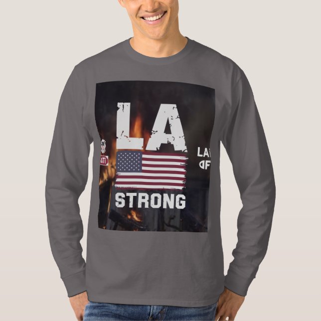 Camiseta incendios en los angeles (Anverso)
