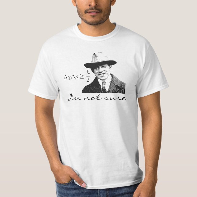 Camiseta Incertidumbre de Heisenberg (Anverso)