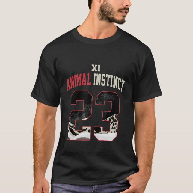 Camiseta Incidente Animal 11s Sneaker Match Tees Número 23  (Anverso)