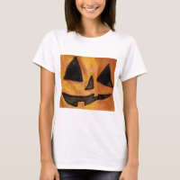 Camiseta inclinada de Jack-O-Lantern