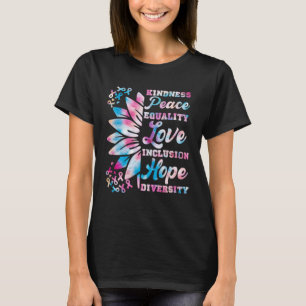Camiseta Inclusión Amabilidad Paz Esperanza Diversidad Soli