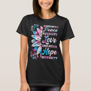 Camiseta Inclusión Amabilidad Paz Esperanza Diversidad Soli