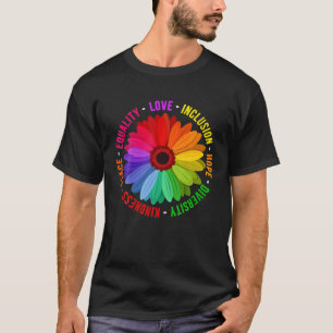 Camiseta Inclusión de amor Esperanza Diversidad Amabilidad 