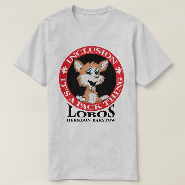 Camiseta Inclusión de Herndon Barstow Lobos (Diseño del anverso)